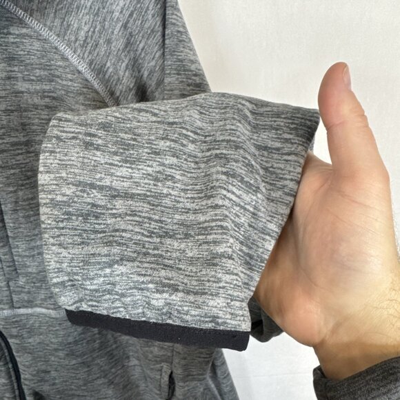 The North Face Men’s XL Full Zip Hoodie Gray Fleece Lined TNF Logo Outdoor - Picture 2 of 9